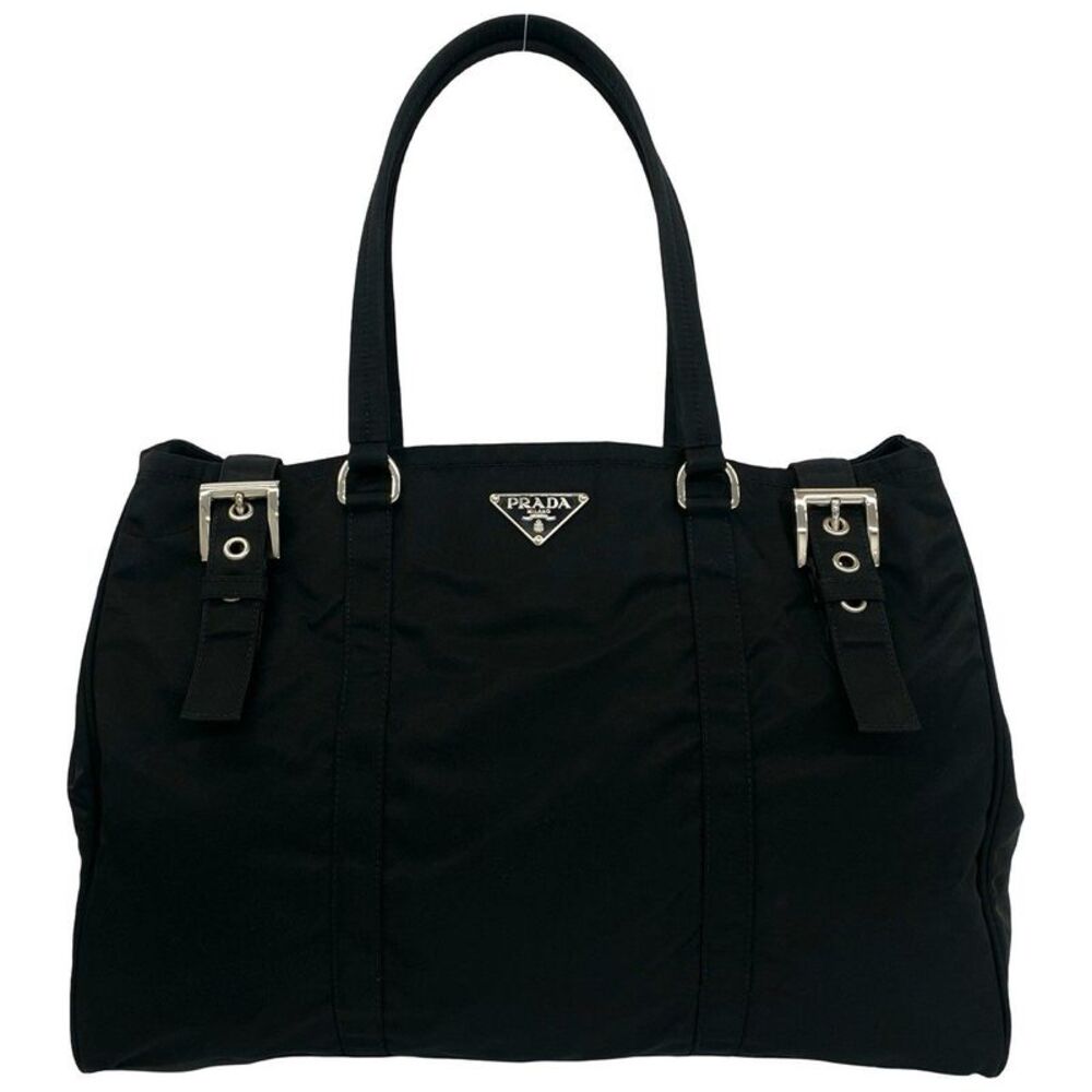 Prada Tessuto Nylon Leather Tote Bag
